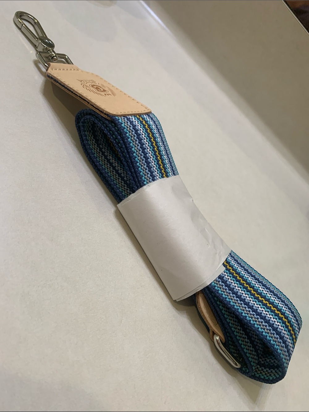 NWOT Consuela Chambray Webbing Crossbody Strap - Picture 2 of 15